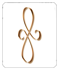 DF35-601-CP-WT Copper Scroll White